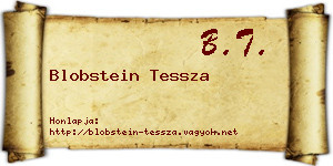 Blobstein Tessza névjegykártya